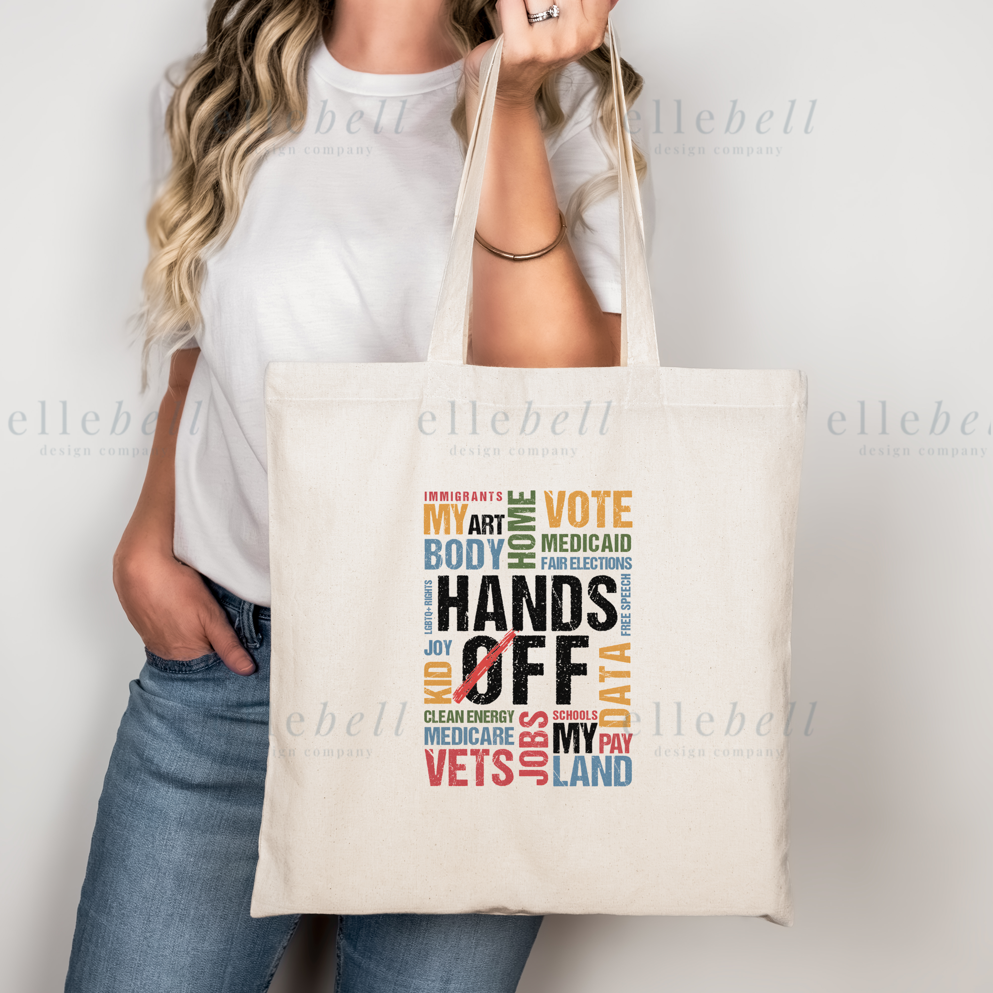 Hands Off Tote Bag (ships in 2-3 business days)