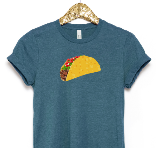 Taco Image T-Shirt (ships in 3-5 business days)