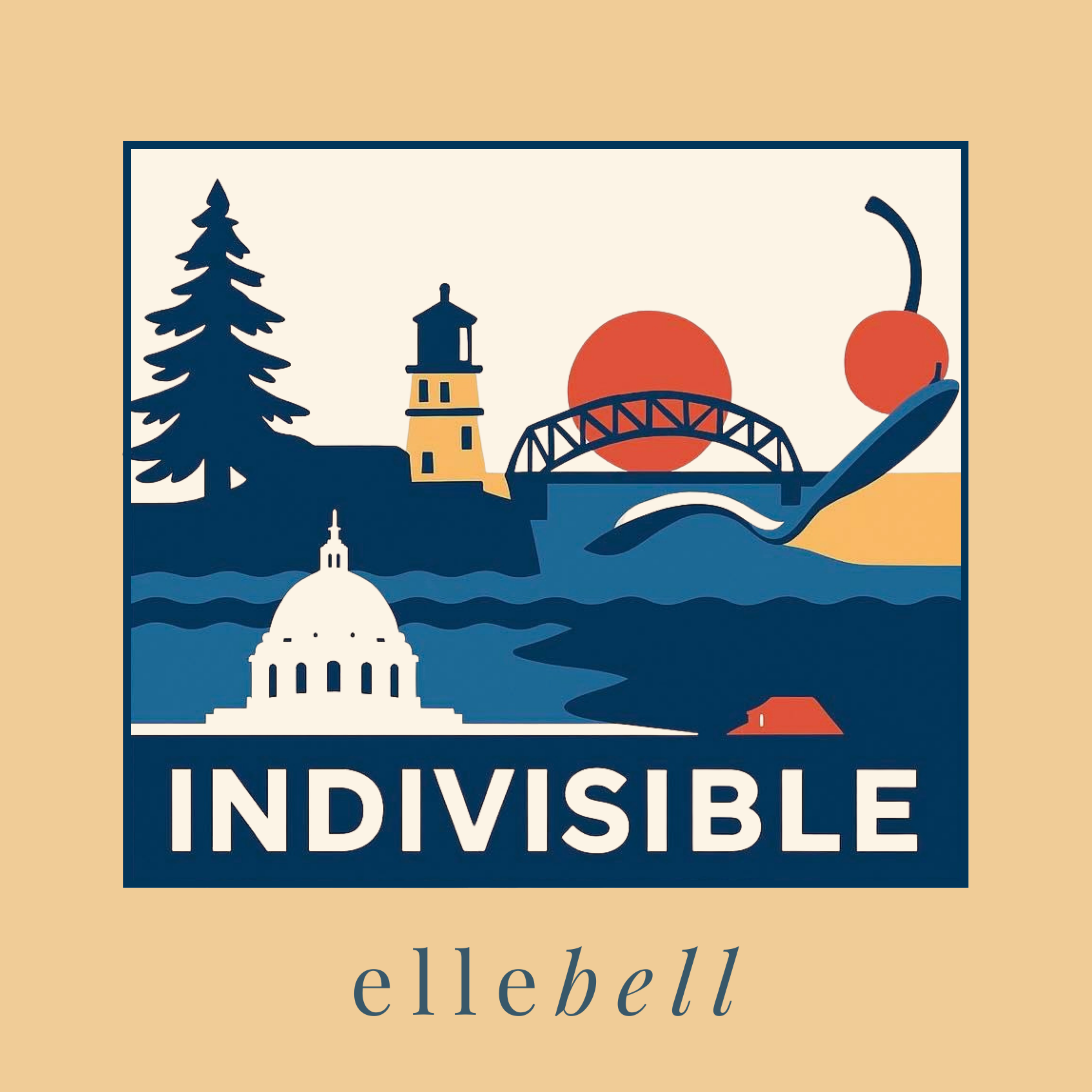Minnesota Indivisible Icons 3” Vinyl Sticker