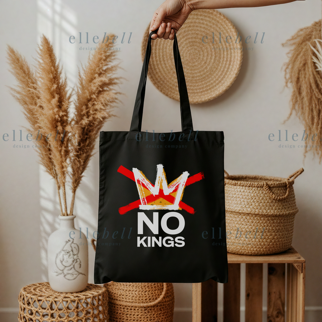 No Kings Canvas Tote Bag (ships in 1-2 business days)