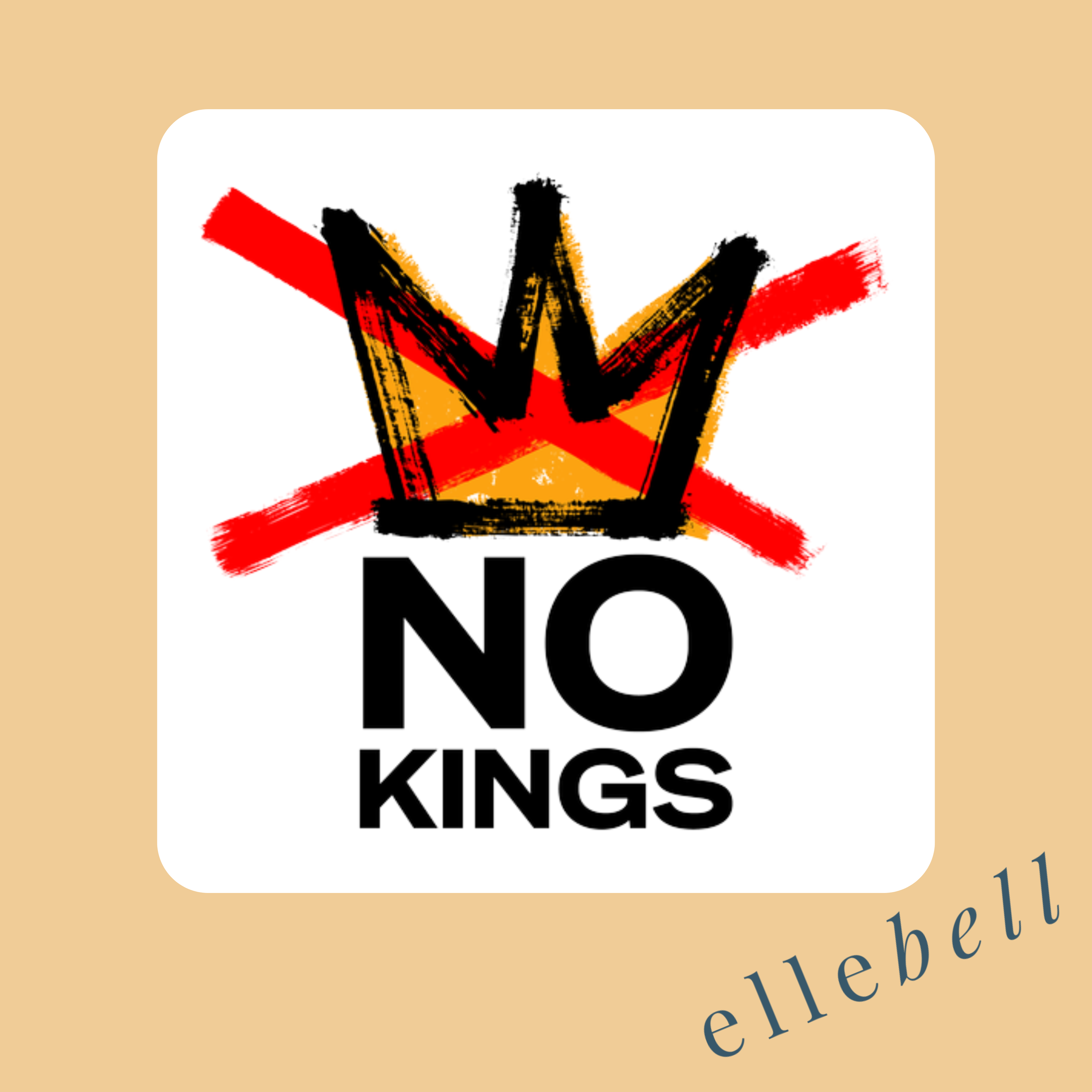 No Kings 3” Vinyl Sticker
