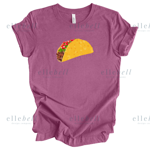 Taco Image T-Shirt (ships in 3-5 business days)
