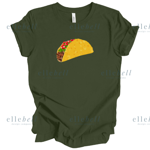 Taco Image T-Shirt (ships in 3-5 business days)