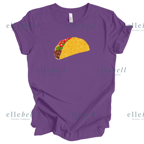 Taco Image T-Shirt (ships in 3-5 business days)