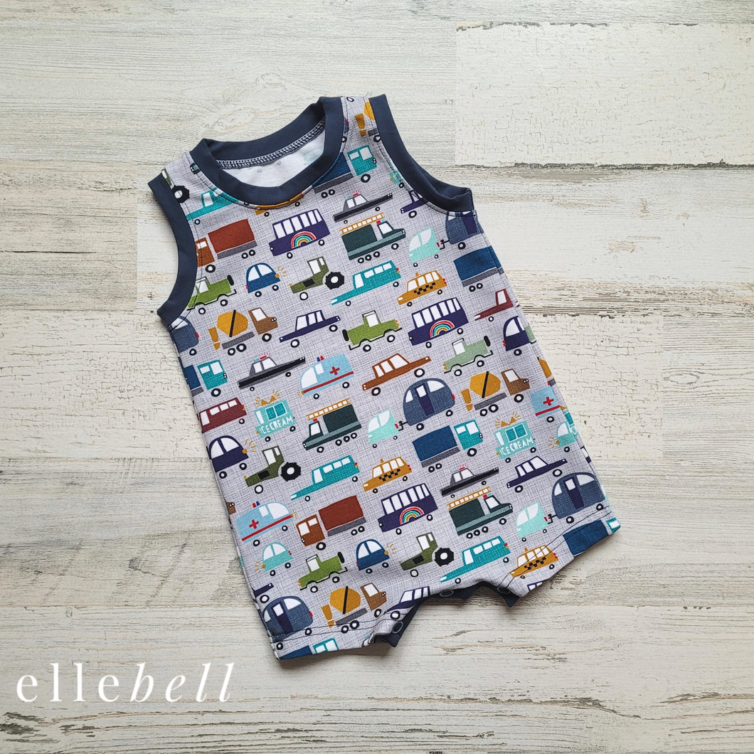 Tank Romper - Cars