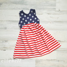 Load image into Gallery viewer, Easy Breezy Stars and Stripes Dress
