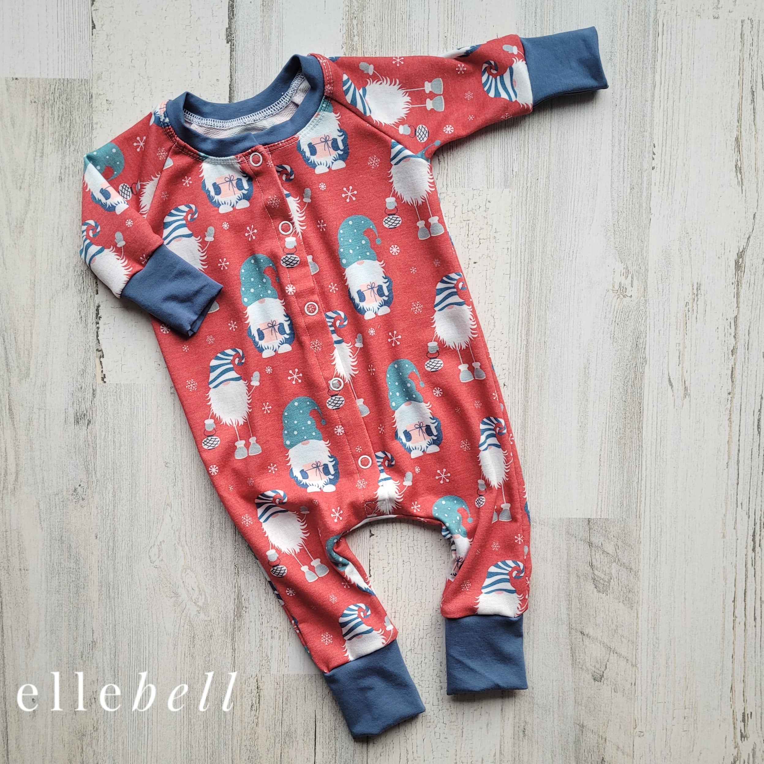 Sprout Snap Romper - Holiday Gnomes