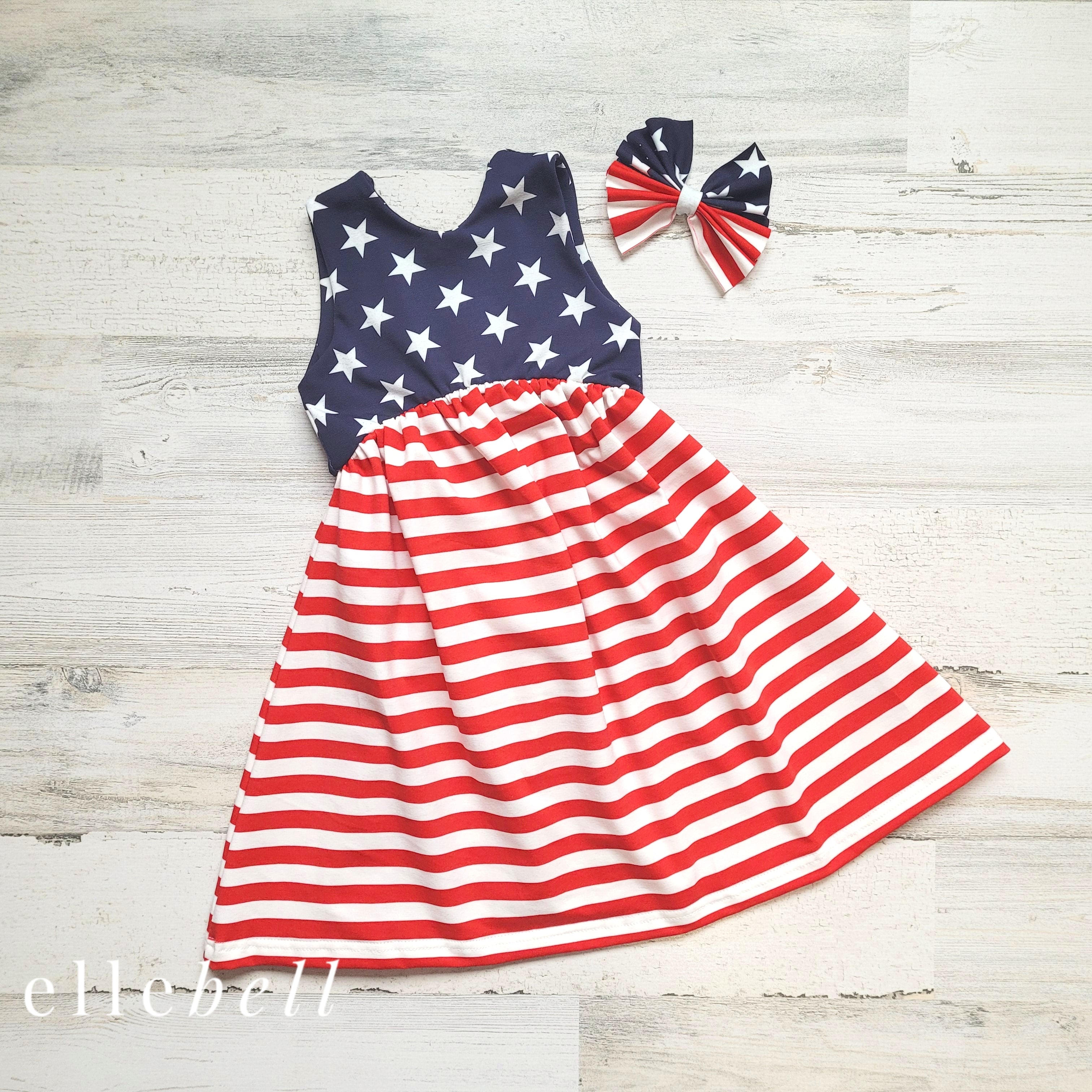 Easy Breezy Stars and Stripes Dress