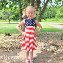 Load image into Gallery viewer, Easy Breezy Stars and Stripes Dress
