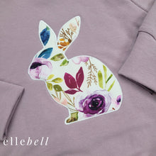 Load image into Gallery viewer, Floral Bunny Sweater - Dusty Lilac
