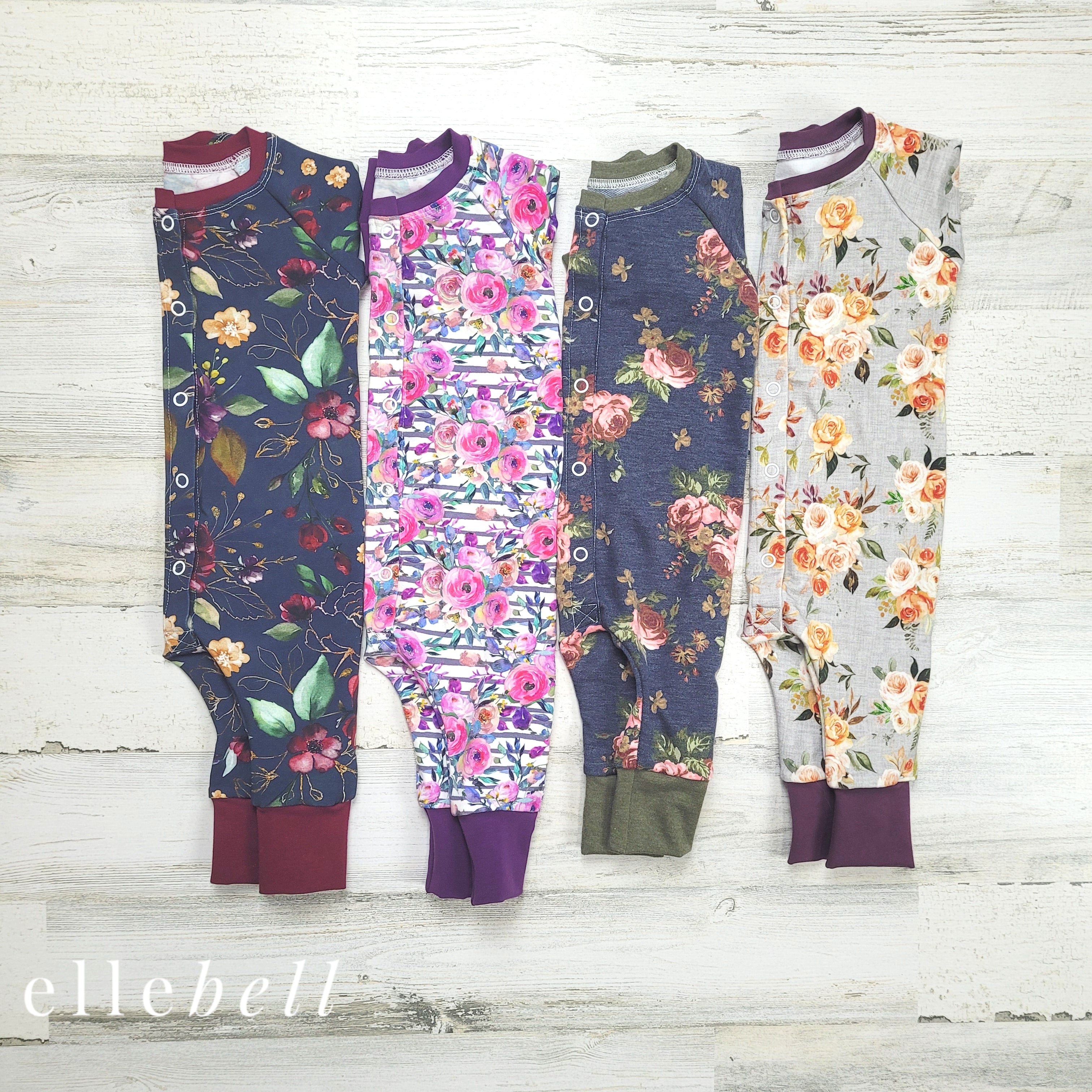 Sprout Snap Romper - Vintage Floral